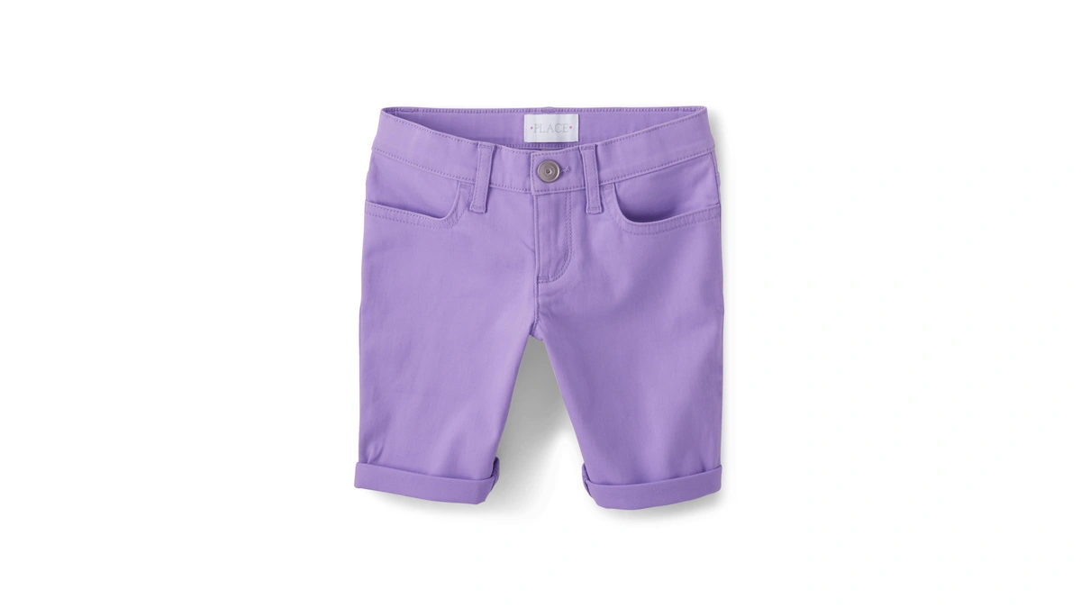 The Children's Place,solid Skimmer Shorts,iris Pop,16