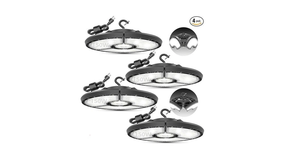 Runbarry High Bay Led Shop Lights, 150w 24,000lm Ufo Led