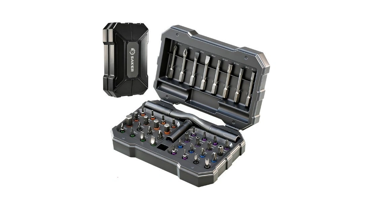 Saker 42-in-1 Magnetic Screwdriver Kit With T Handle Multi-bit Ratchet