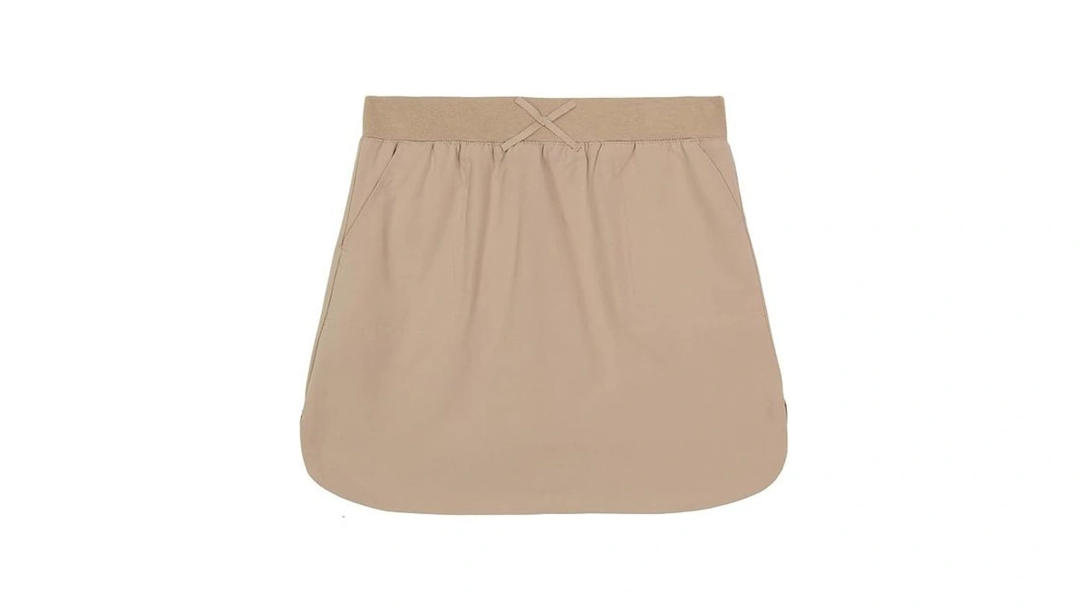 Izod Girls' School Uniform Pull-on Scooter Skirt With Undershorts, Knit