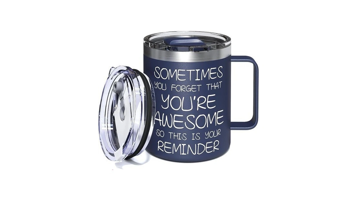 Avodvo Inspirational Coffee Mug For Men, 12oz Insulated Stainless Steel