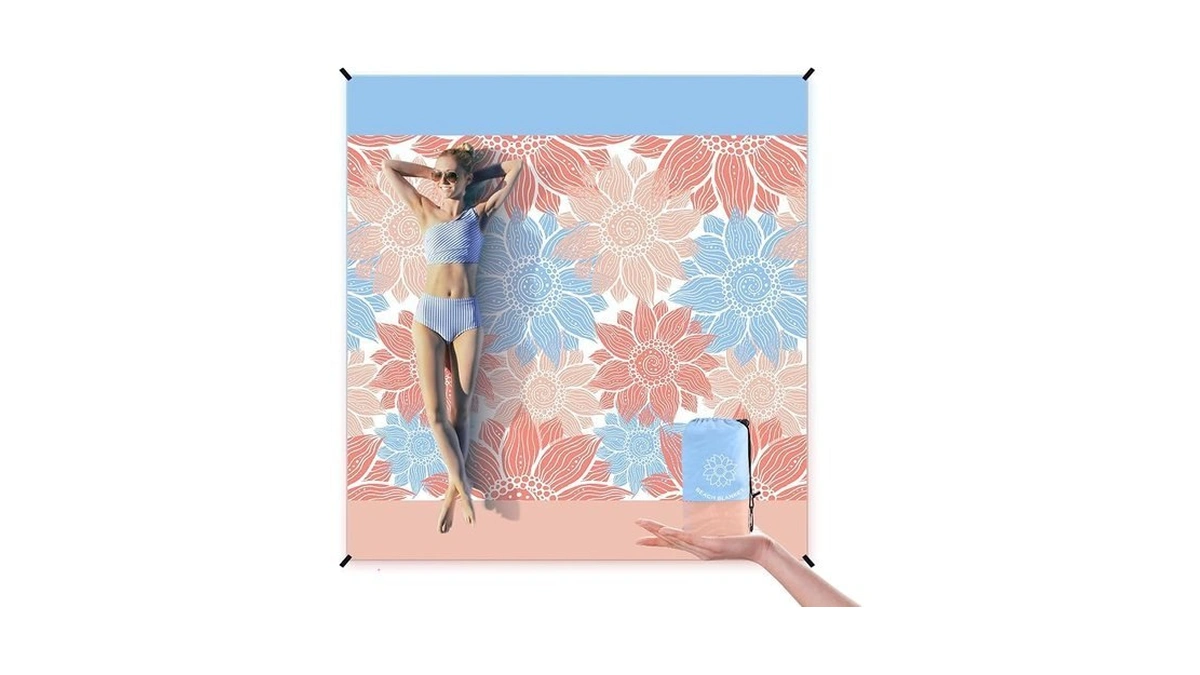 Wiwigo Beach Blanket Sandproof Extra Large Beach Mat Adults Waterproof