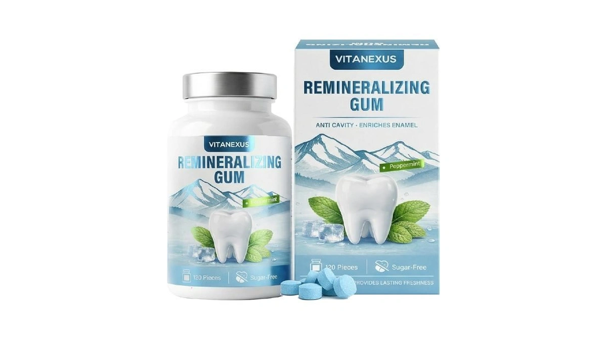 Remineralizing Chewing Gum, Nano Hydroxyapatite & Xylitol