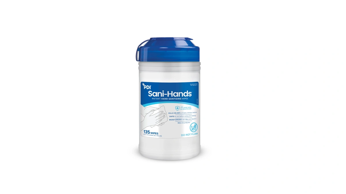 Pdi Sanihands Alc Antimicrobial Alcohol Gel Hand Wipe, 135 Per