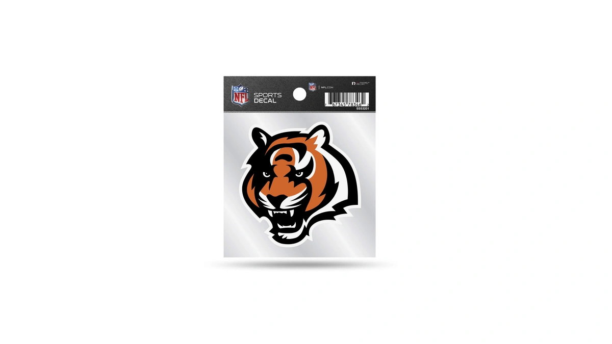 Rico Industries Nfl Cincinnati Bengals Primary Logo 4x4 Decal, Team