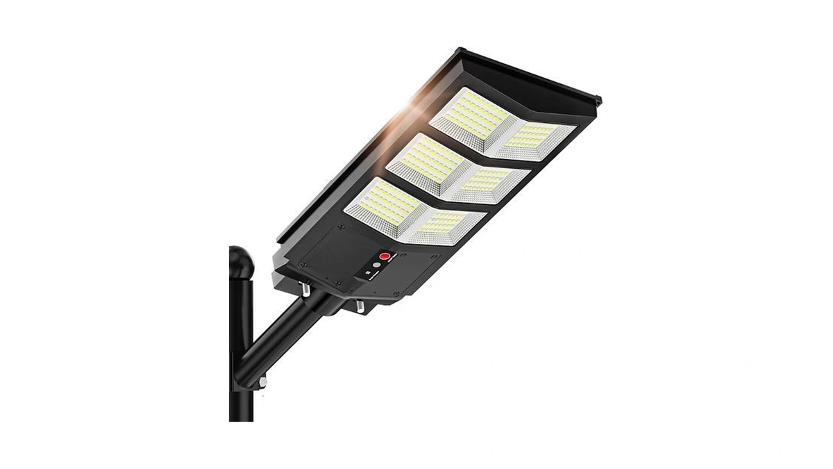 Sunwish Solar Street Lights Outdoor 6500k Parking Lot Lights Commercial