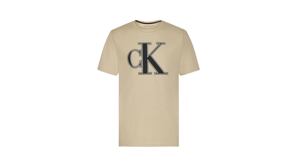 Calvin Klein Boys' Short Sleeve Logo Crew Neck T-shirt, Soft,