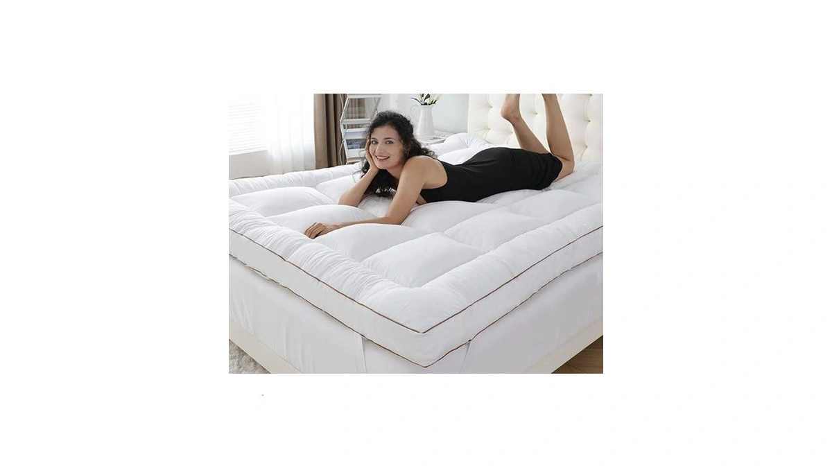 Whatsbedding 3 Inch Memory Foam Mattress Topper Queen Size, Supportive