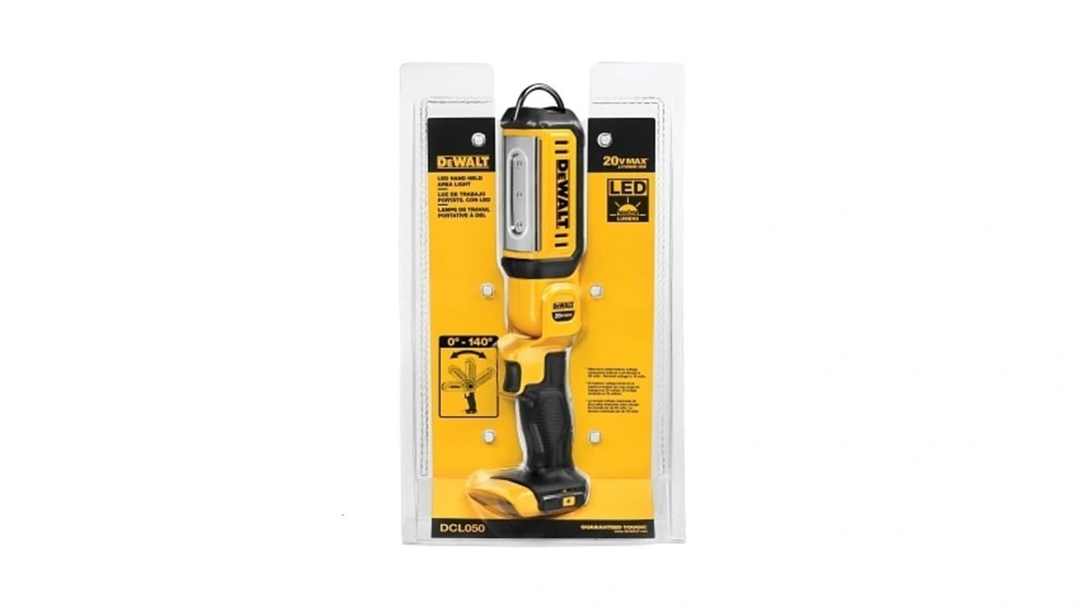 Dewalt 20v Max Led Work Light, Rechargeable Flashlight, Pivoting Head,