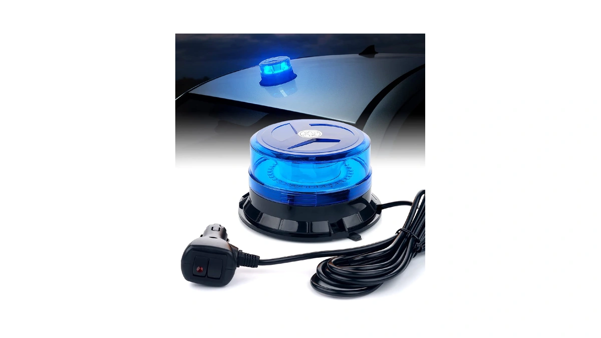 Lumenix Led Rooftop Mini Beacon Lights Bar, Blue