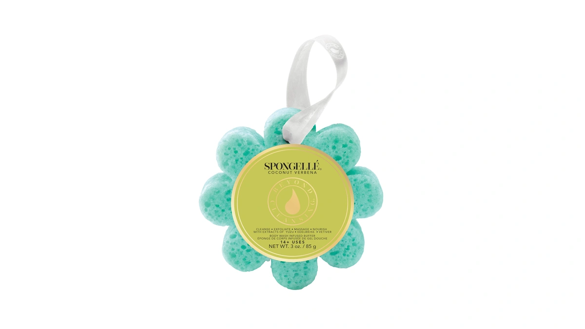 Spongellé Coconut Verbena Wild Flower Bath Sponge | Built-in Body