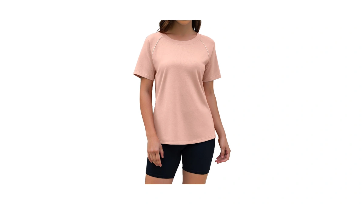 Yokgo Women Short Sleeve Workout Tops Quick Dry Athletic T
