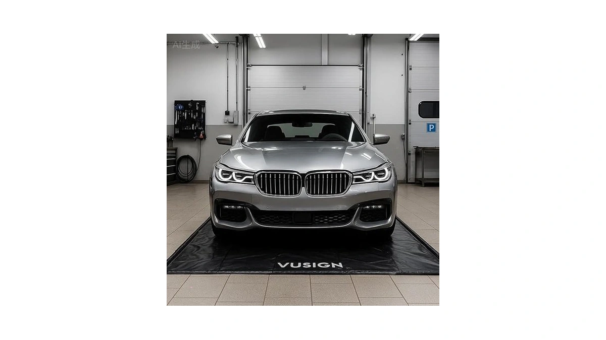 Vusign Containment Mat, 7'9"x16' Non-slip Garage Floor Mat, Heavy Duty