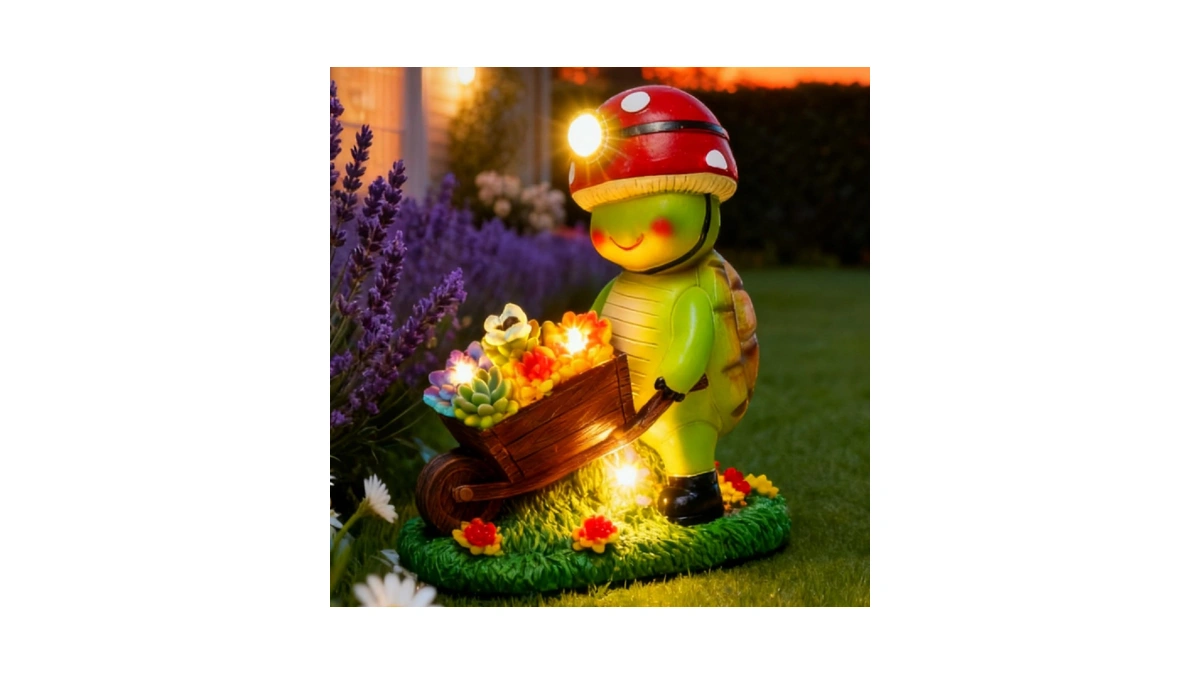Sunglee Solar Light Turtle Outdoor Garden, Turtle Solar Light For