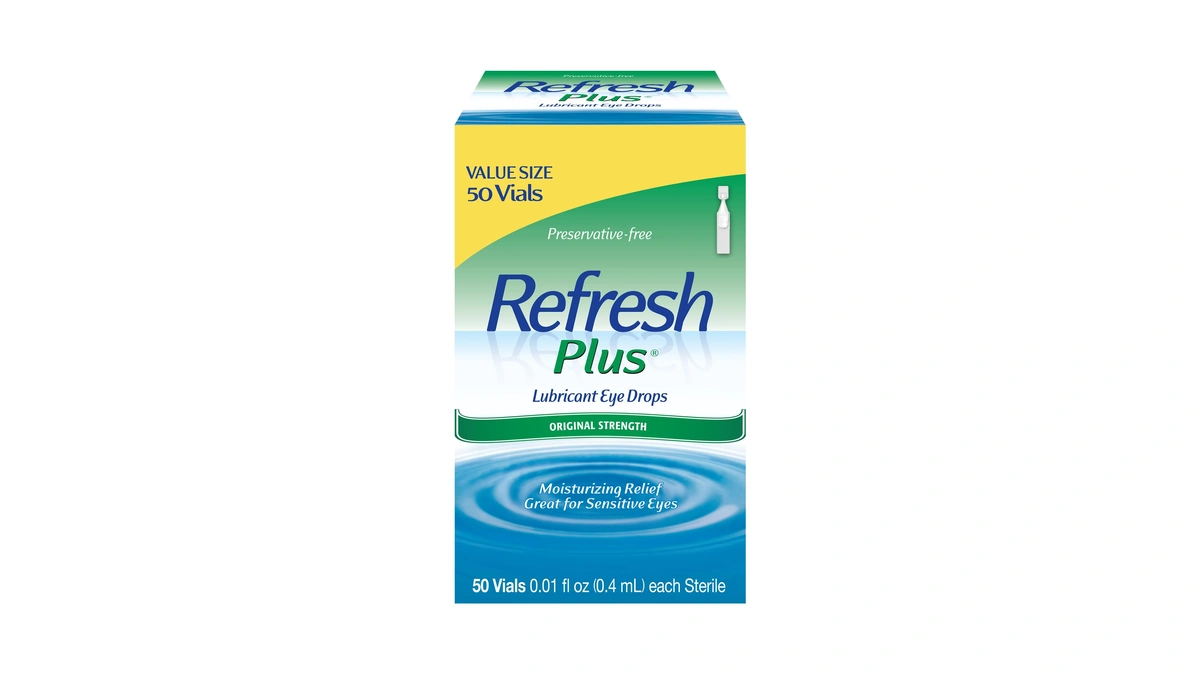 Refresh Plus Lubricant Eye Drops Preservative-free Artificial Tears, 0.01 Fl