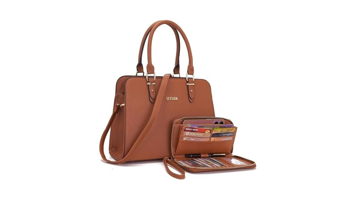 Qiyuer Satchel Purses For Women Handbag And Wallet Set Tote