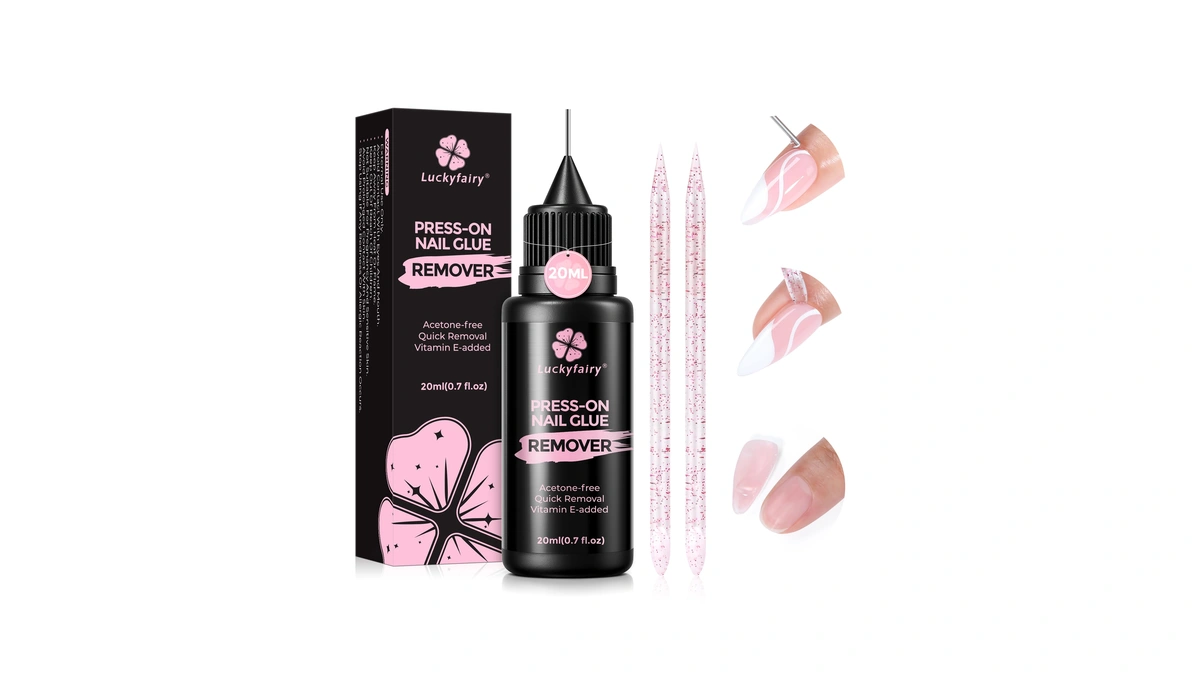 Luckyfairy Pinpoint Nail Glue Remover: 20ml Press On Nail Remover
