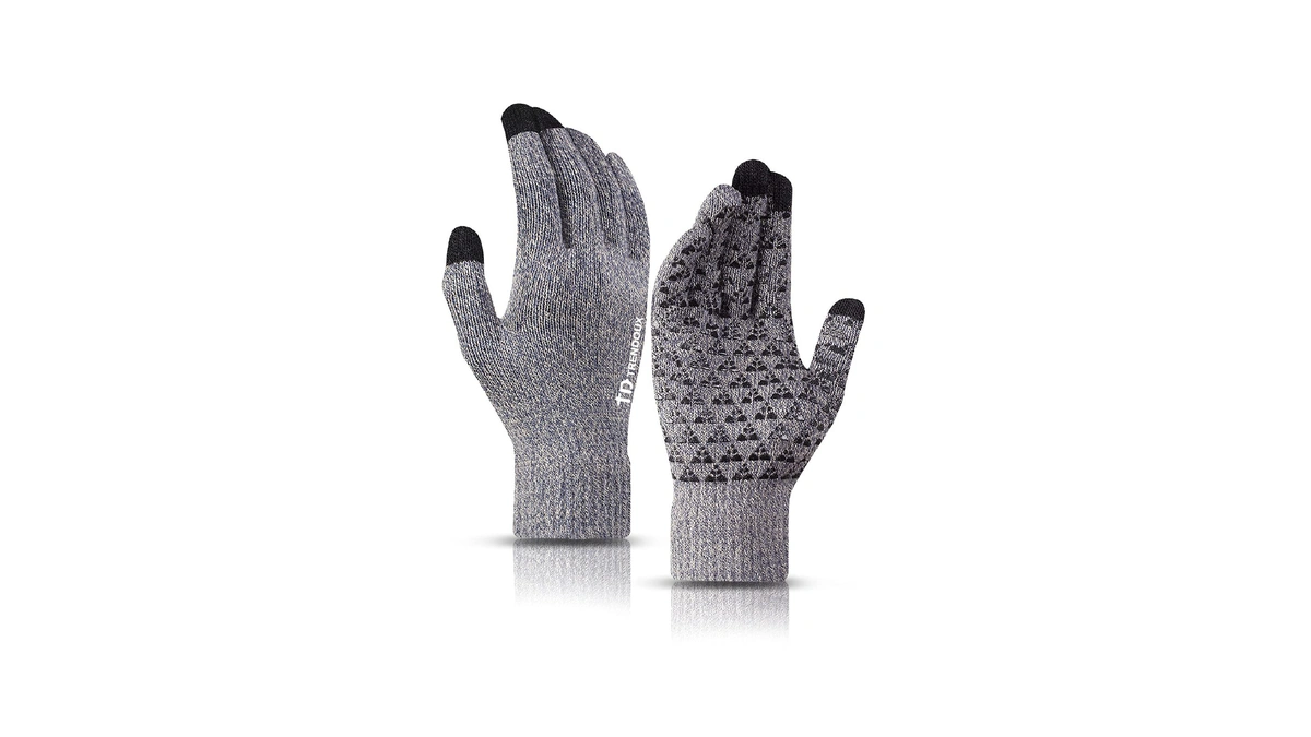 Trendoux Winter Gloves, Knit Warm Texting Touch Screen Gloves For