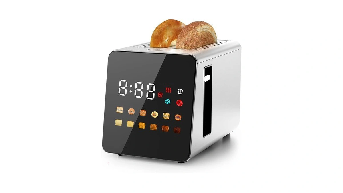 Wunly 2 Slice Toaster With Full Smart Touch Control,memory Function,single-slot