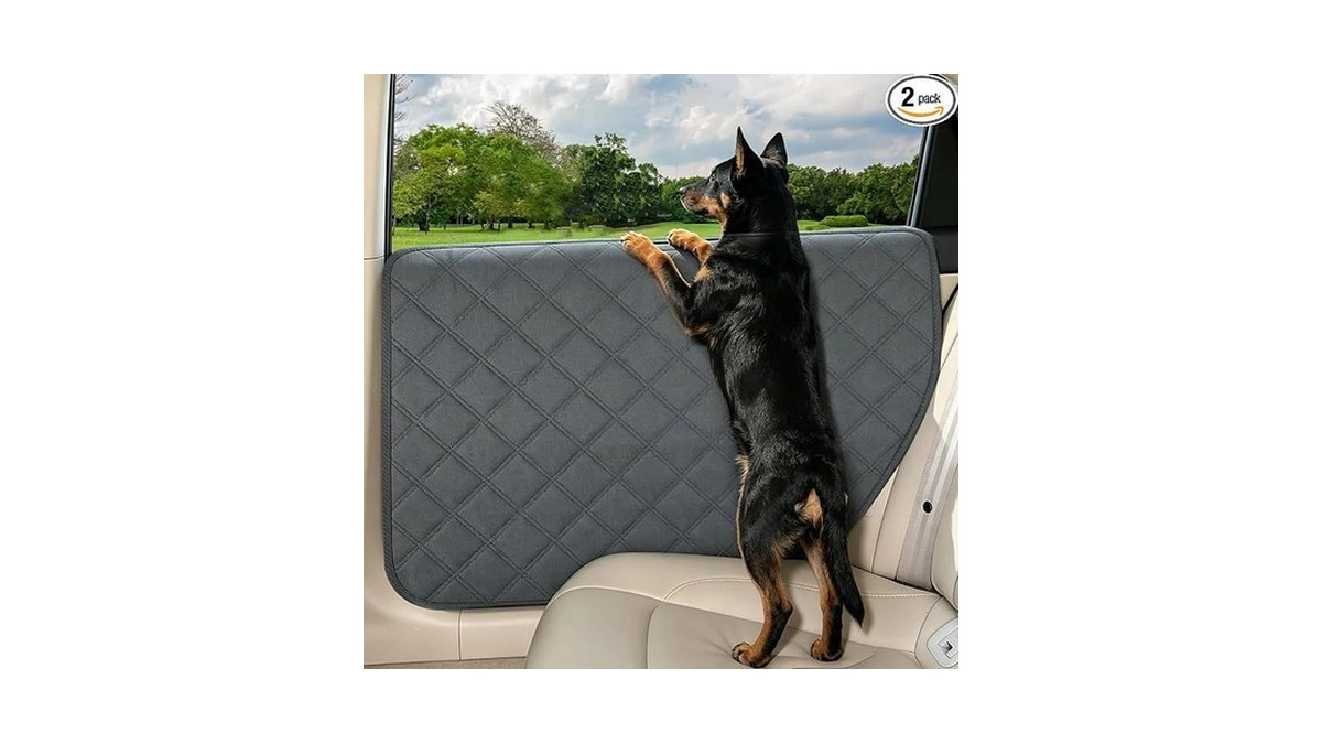 Instraella Car Door Protector For Dogs, 2-pack, Door Protector From