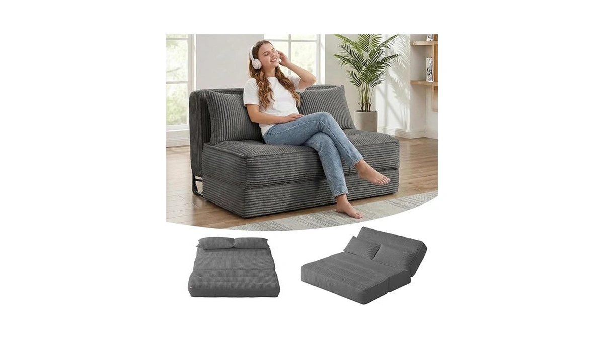 Feliz Home Convertible Boneless Sofa Bed With Fixed Frame,boneless Loveseat