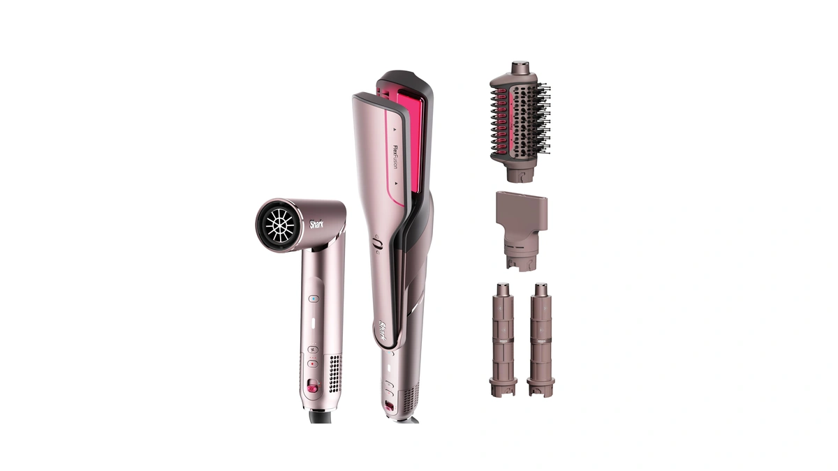 Shark Flexfusion Hair Straightener & Powerful Hair Dryer With Fusion