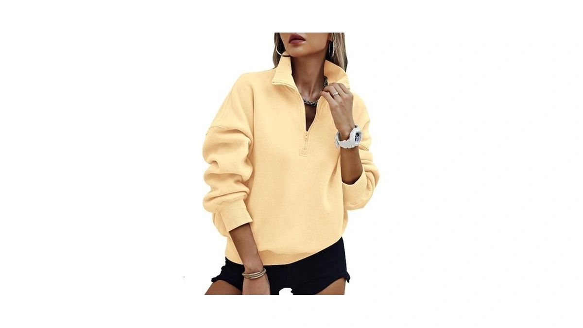 Prettygarden Womens Half Zip Oversized Sweatshirts Fleece Hoodies 2026 Trendy