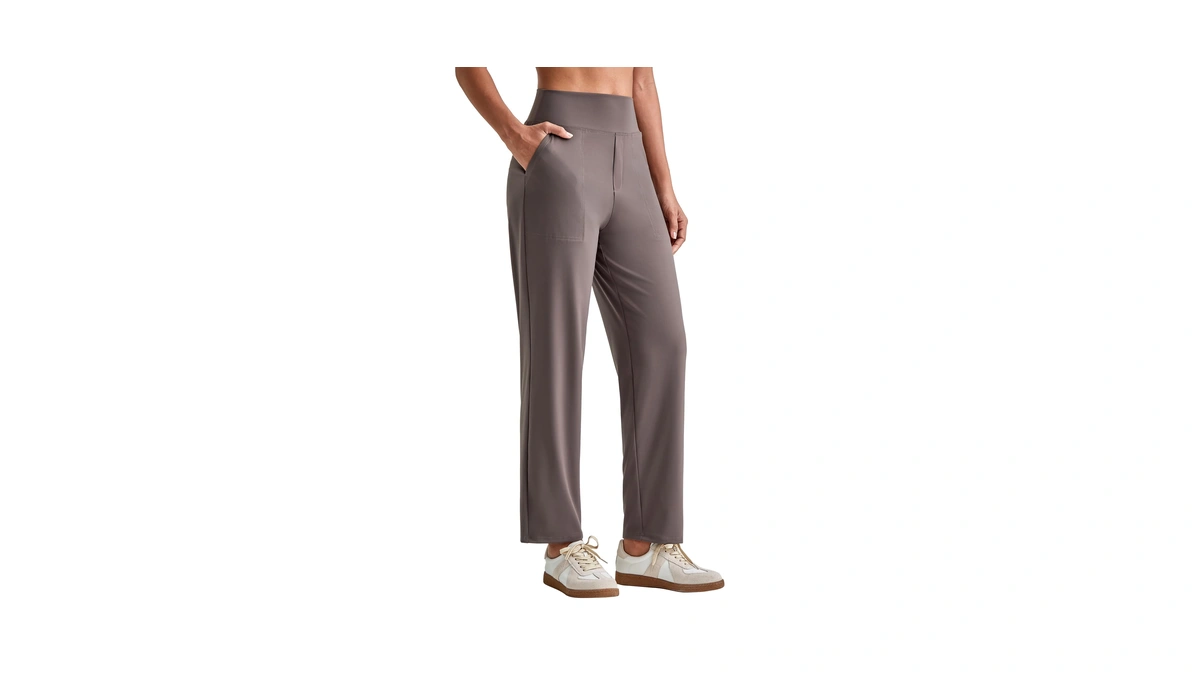 Gfree Pull Dress Pants For Women With Pockets