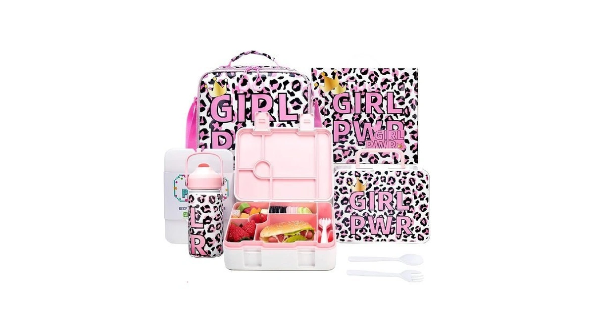 Kids Bento Lunch Box With 6 Compartments Girls Lunch Box
