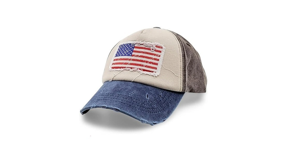 Vintage Distressed Usa Baseball Caps