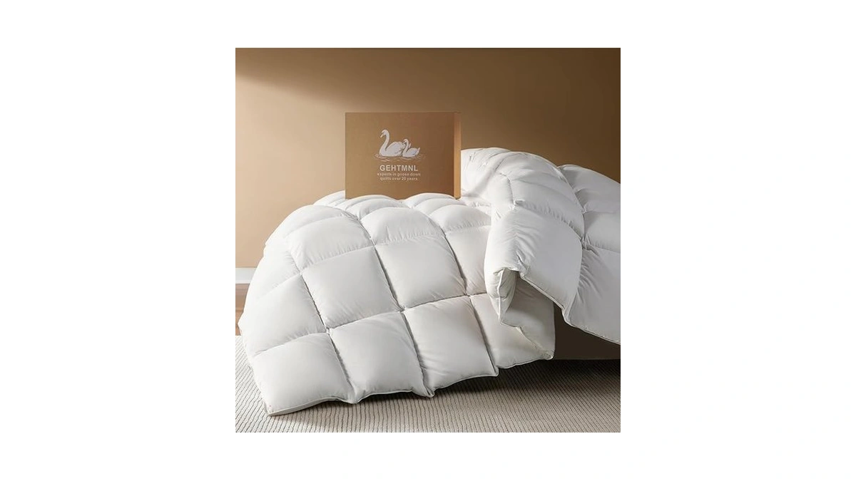 Gehtmnl Goose Down Fiber Comforter Queen Size – All Season