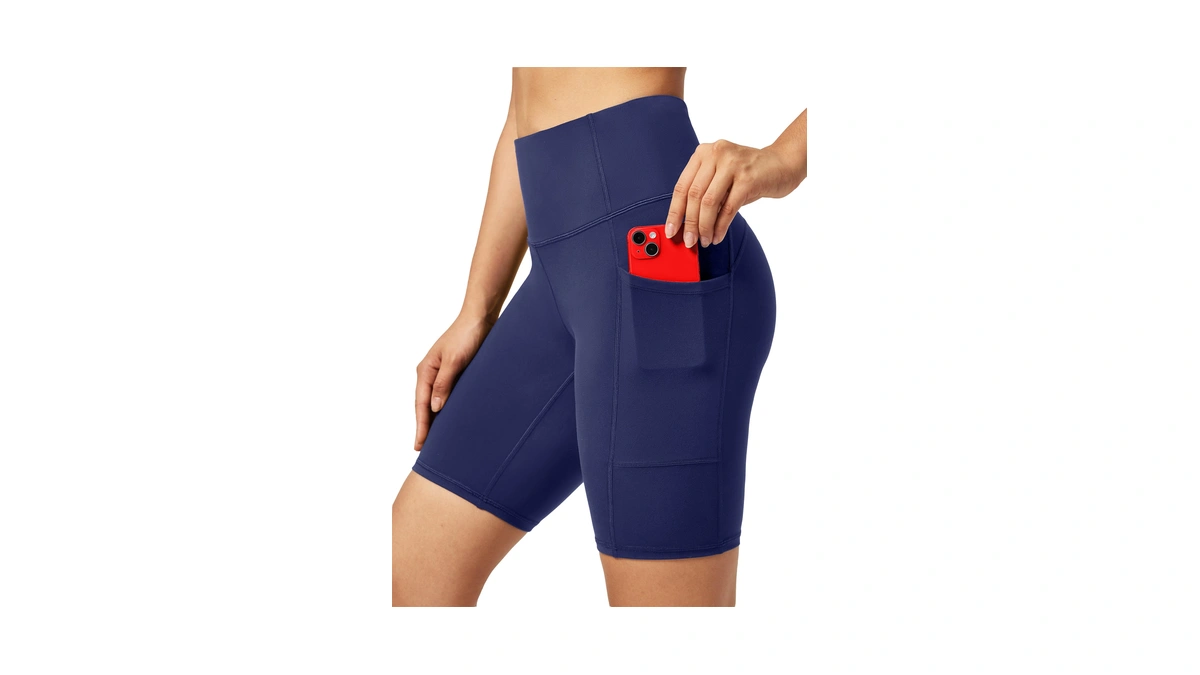 Ewedoos Biker Shorts Women Tummy Control Workout Shorts With 3