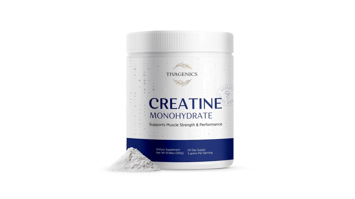 Tivagenics Pure Creatine Monohydrate Powder 300g – Micronized Supplements 5g