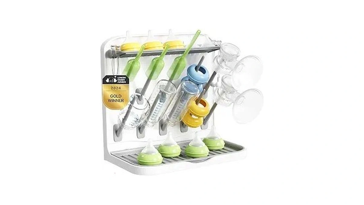 Lifewit Baby Bottle Drying Rack With 10 Hooks, Newborn Essentials