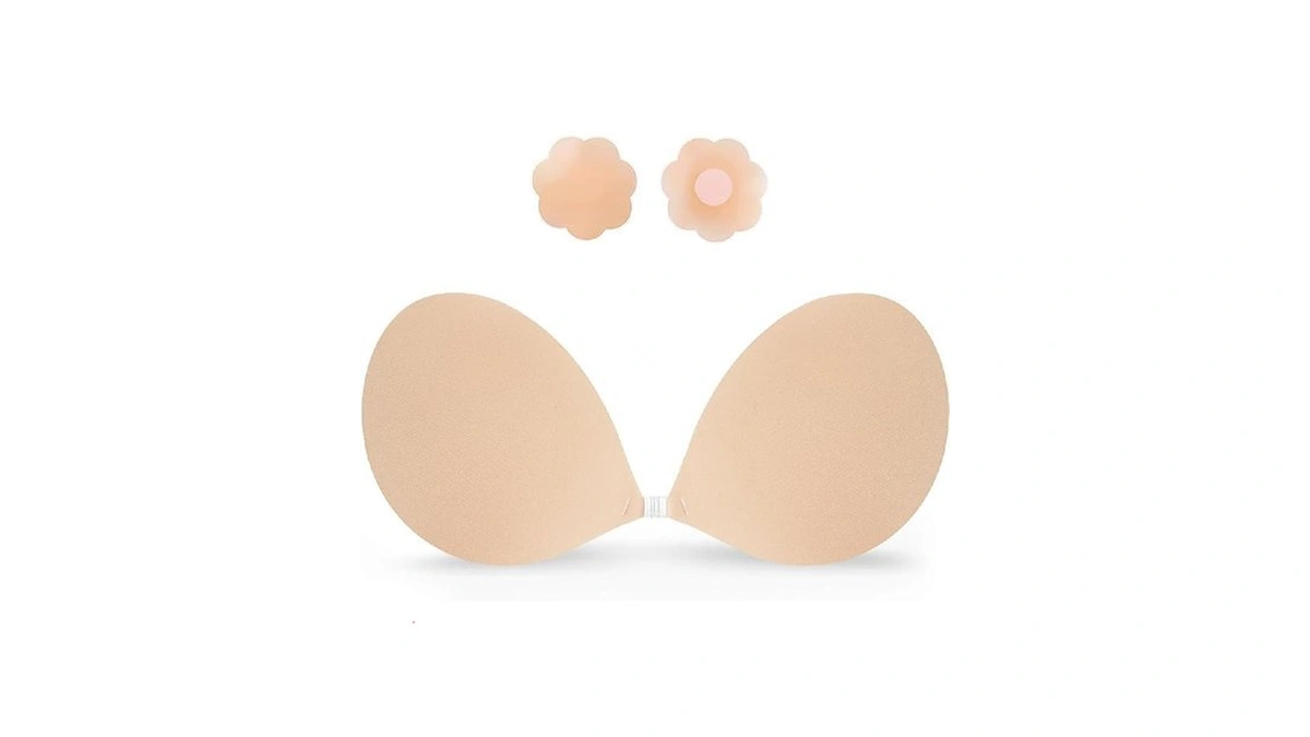 Supriya Adhesive Silicone Bra Strapless Invisible Ultra Sticky Nipple Covers