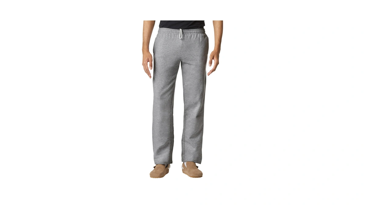 Gildan Adult Fleece Open Bottom Sweatpants With Pockets, Style G18300,