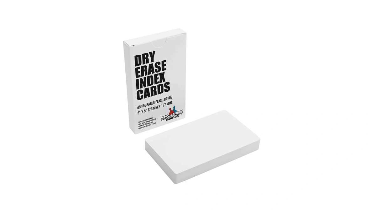 Dry Erase Index Cards, 45 Pack Reusable 3x5 Inch Laminated