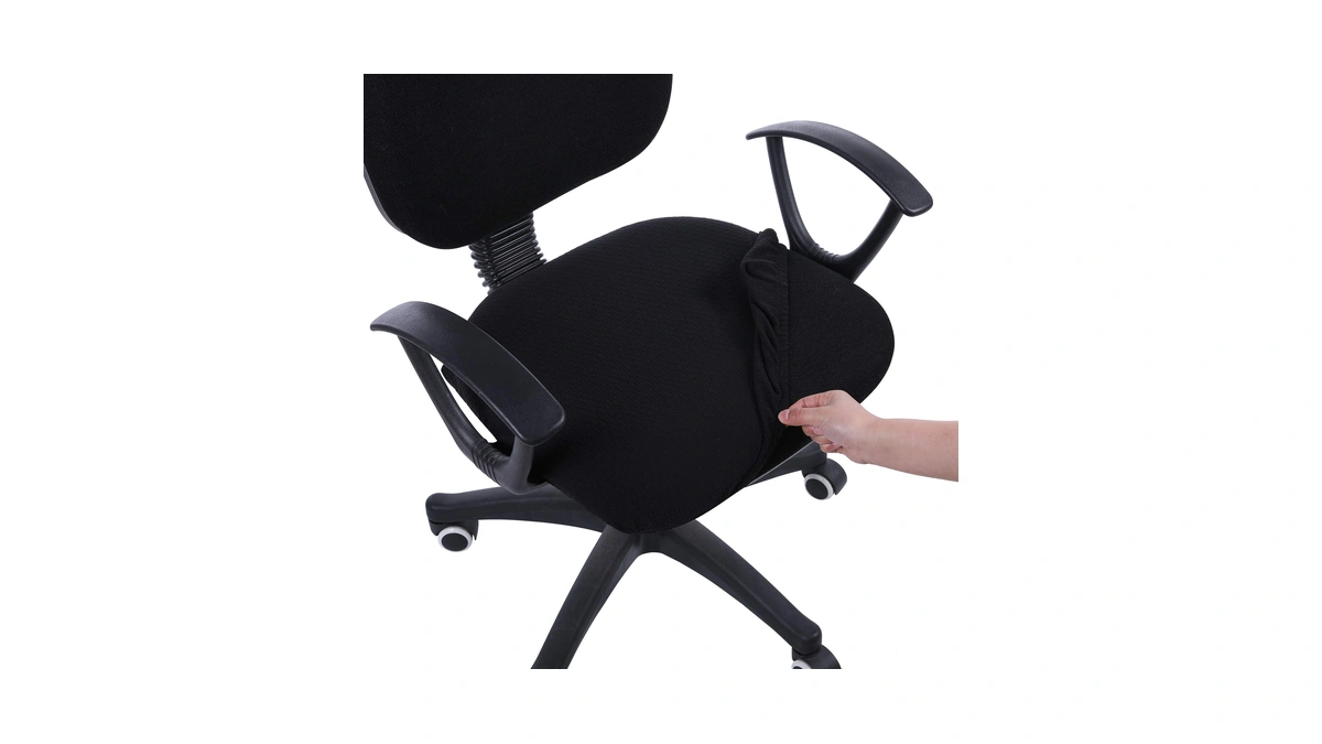 Smiry Stretch Jacquard Office Computer Chair Seat Covers, Removable Washable