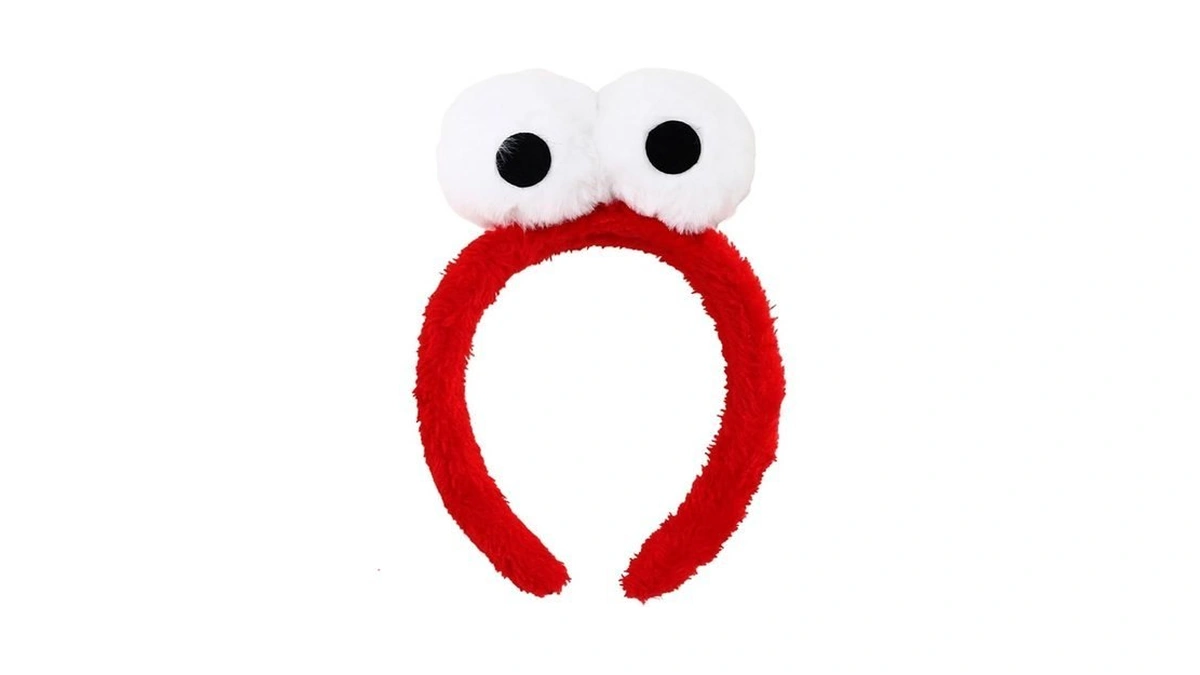 Luztact Monster Headband With Big Eyes Plush Cartoon Costume Headwear