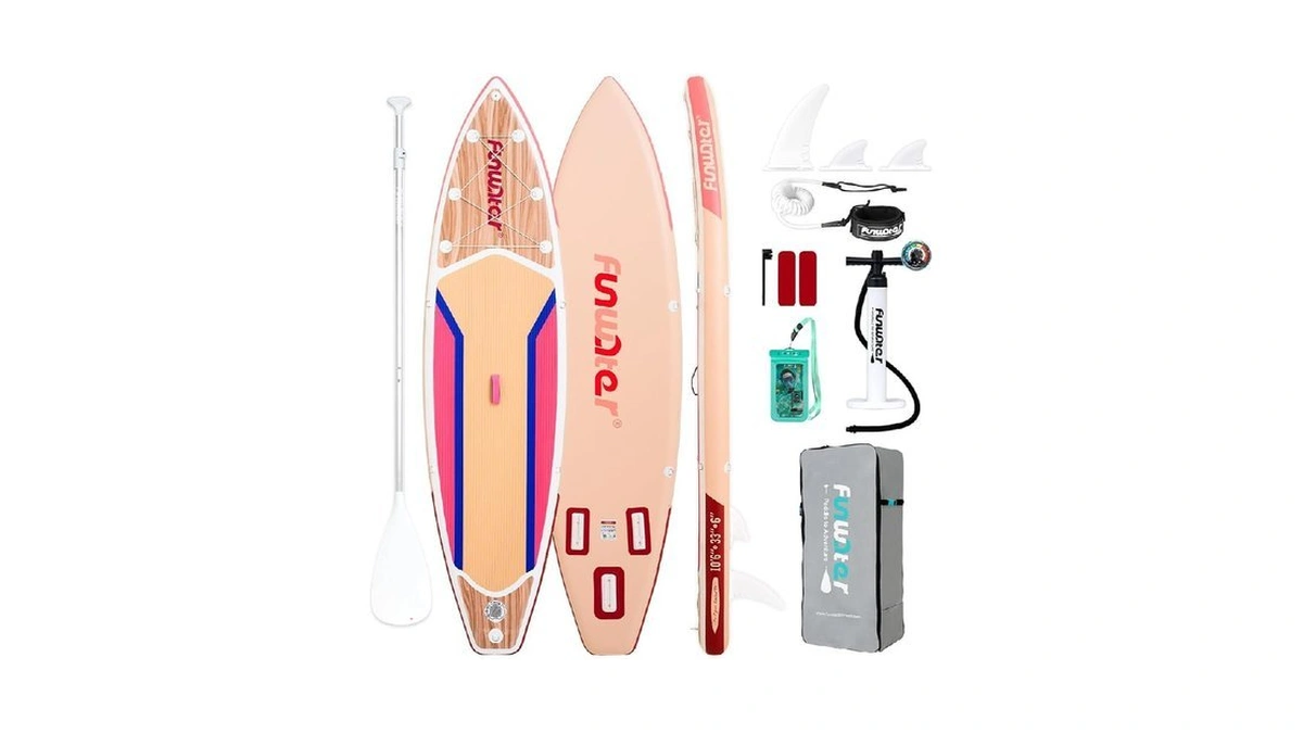 Funwater 10'6×33"×6" Inflatable Stand Up Paddle Board With Premium Sup