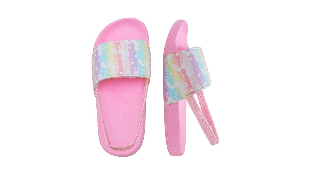 Iceunicorn Kids Girls Slide Sandals Toddler Slippers Boys Non-slip Summer