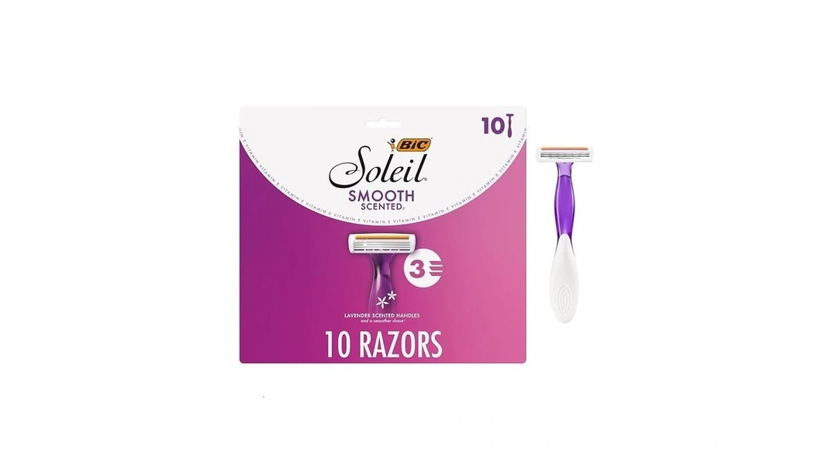 Bic Soleil 3 Scented Women's Disposable 3-blade Razors, Lavender Scent,