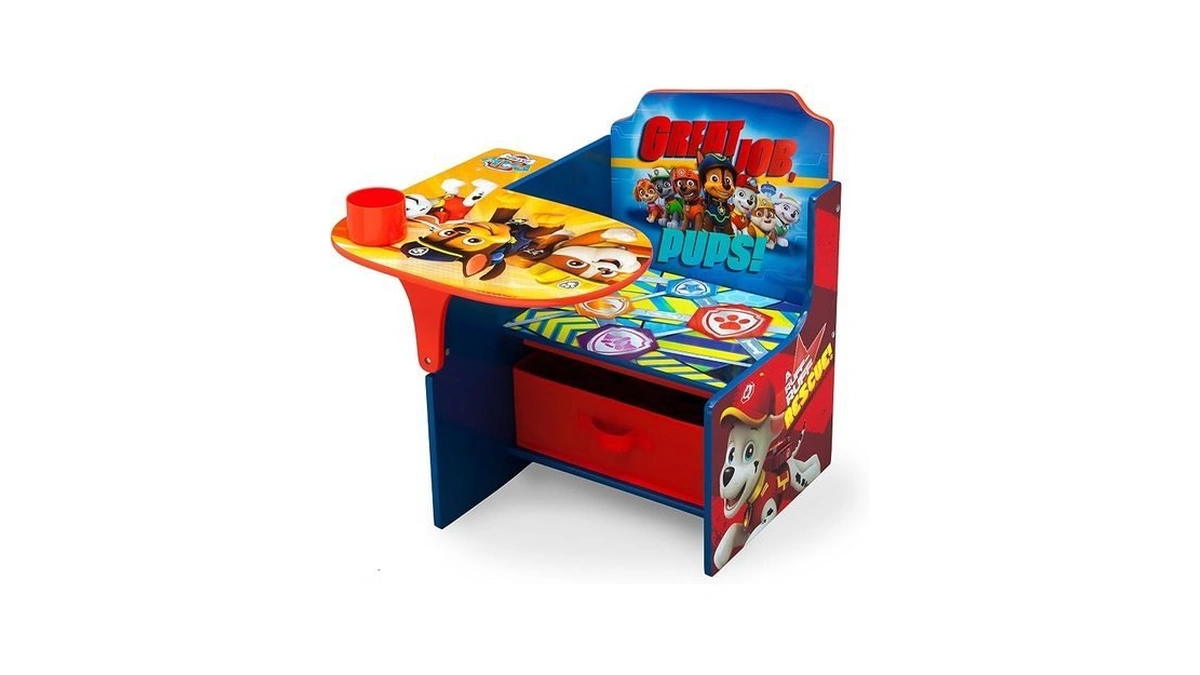 Delta Children Chair Desk With Storage Bin, Nick Jr. Paw