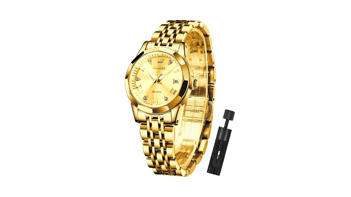 Olevs Womens Watch Fashion Dress Diamond Female Watches For Ladies
