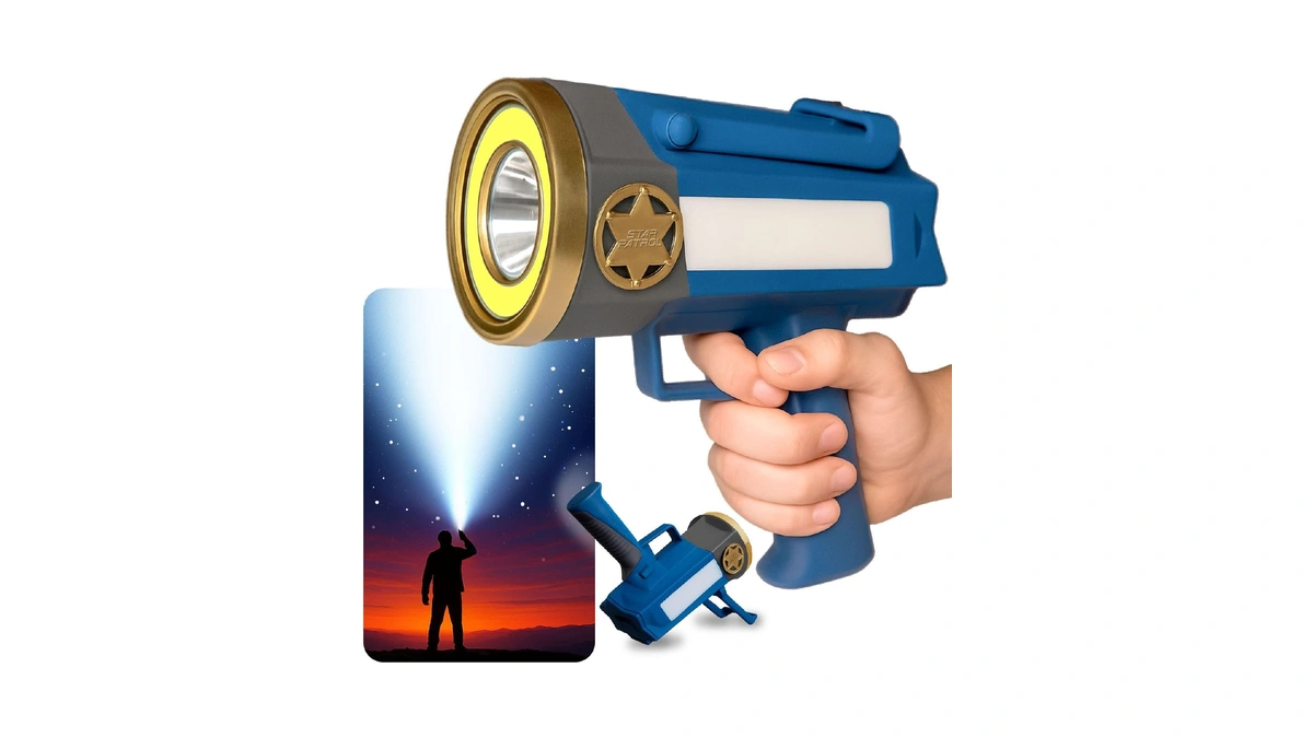 Star Patrol Mega-bright Rechargeable Spotlight, As Seen On Tv, Tactical