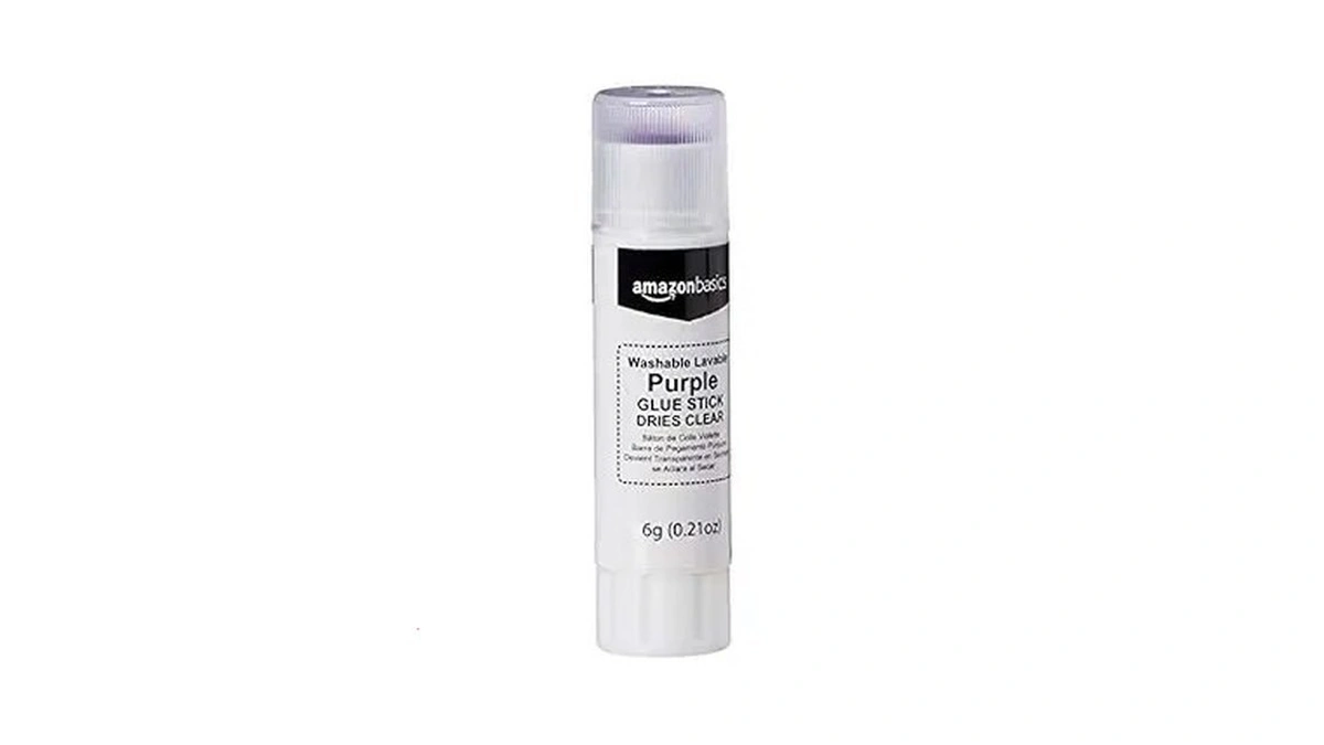Amazon Basics Purple Washable School Glue Sticks For Classroom Supplies