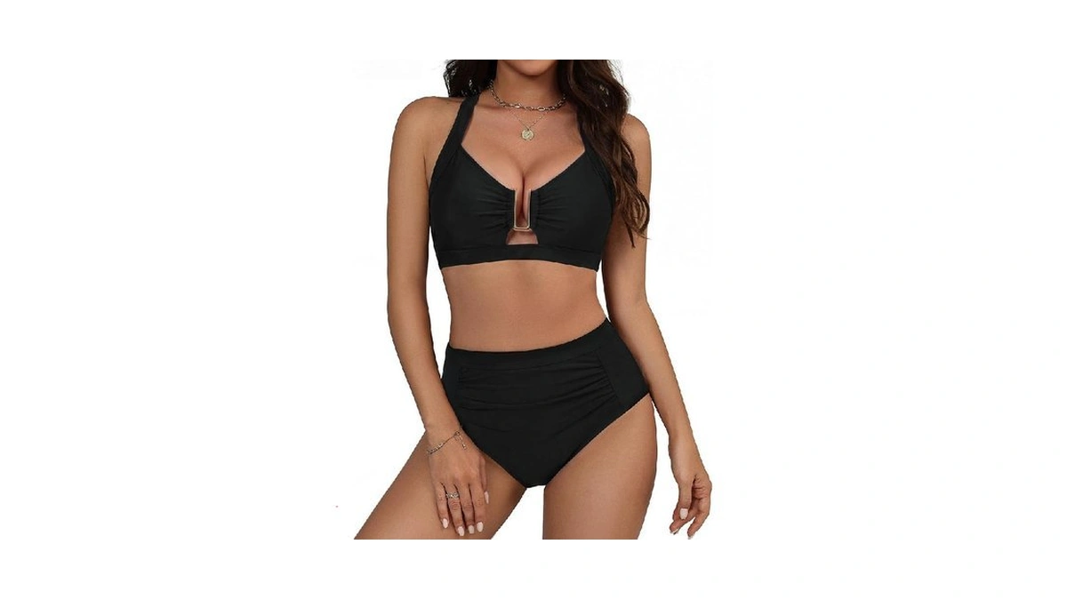 Hanna Nikole Womens High Waisted Bikini Sets Two Piece Tummy