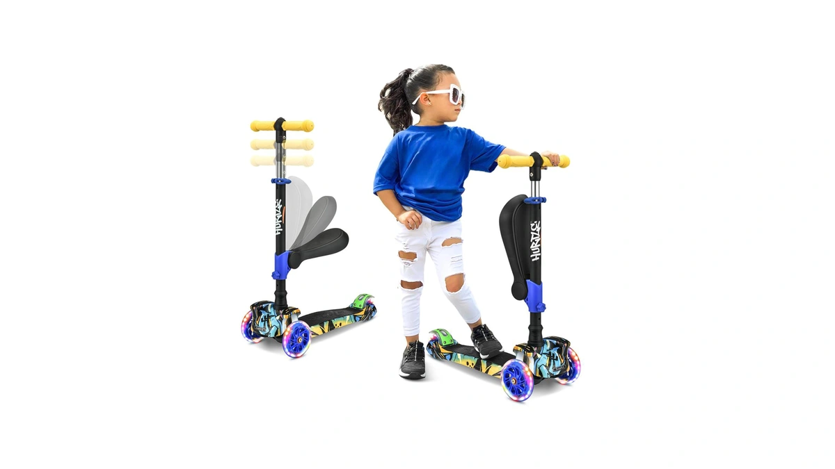 Hurtle Scootkid 3 Wheel Toddler Child Mini Ride On Toy