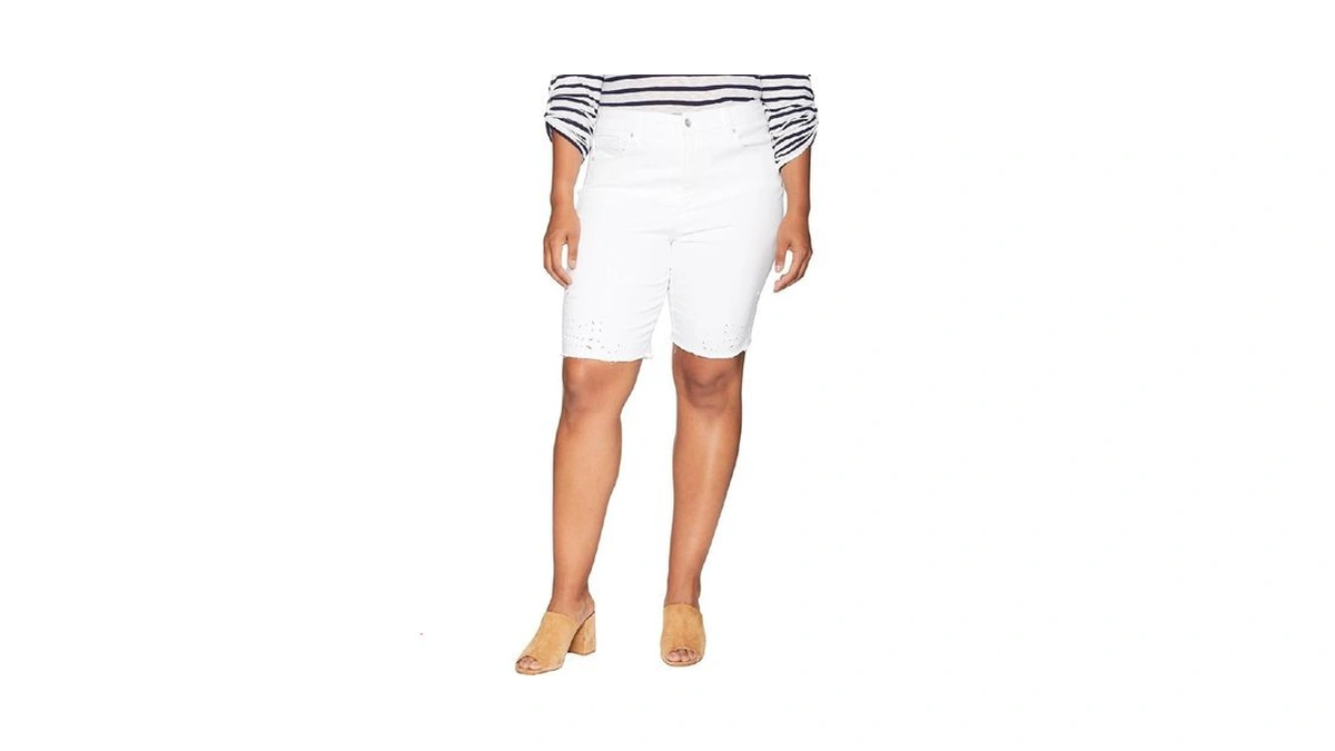 Nydj Women's Plus-size Briella Roll Cuff Jean Shorts