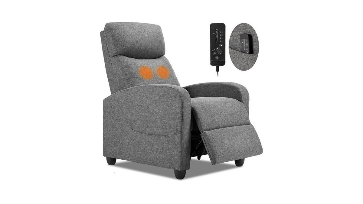 Sweetcrispy Massage Recliner Chair For Adults, Adjustable Home Theater Seating